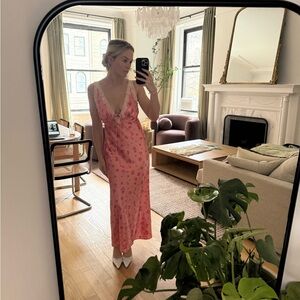 Wild Fable Pink Floral Maxi Dress